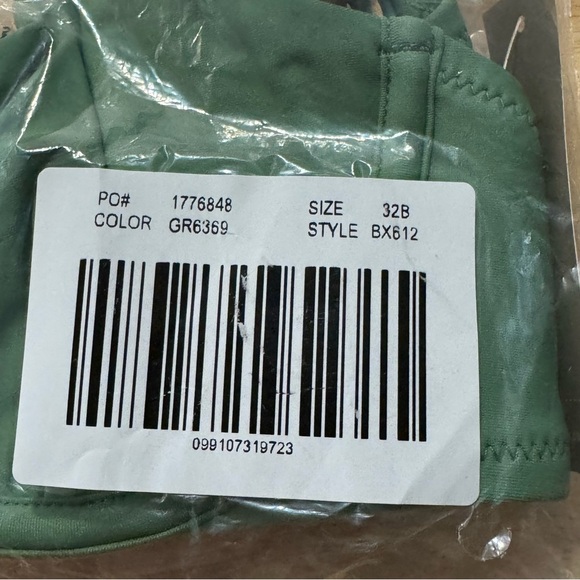 J. Crew Women’s Balconette Underwire Bikini Top BX612 Size 32B In Green NWT - Picture 6 of 6
